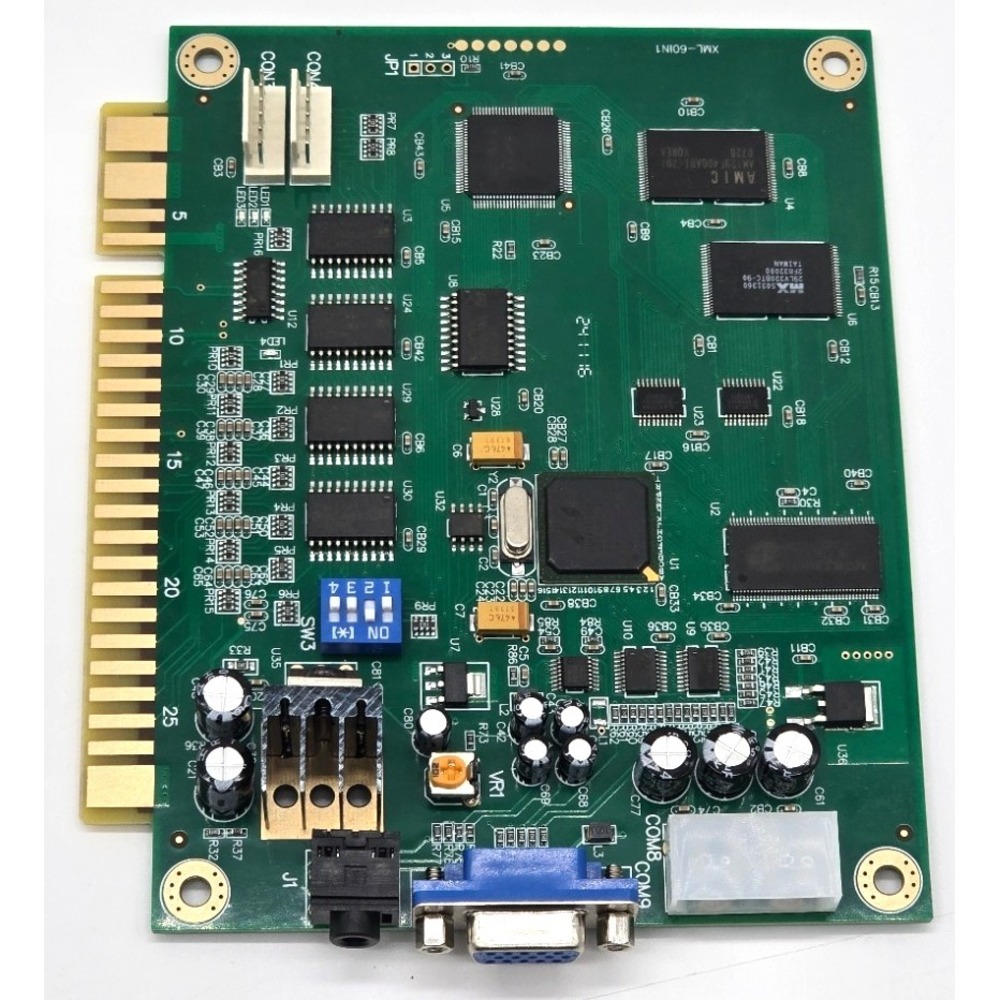 Aqur2020 Classic 60-in-1 Multicade Arcade PCB Board Jamma CGA VGA Trackball
